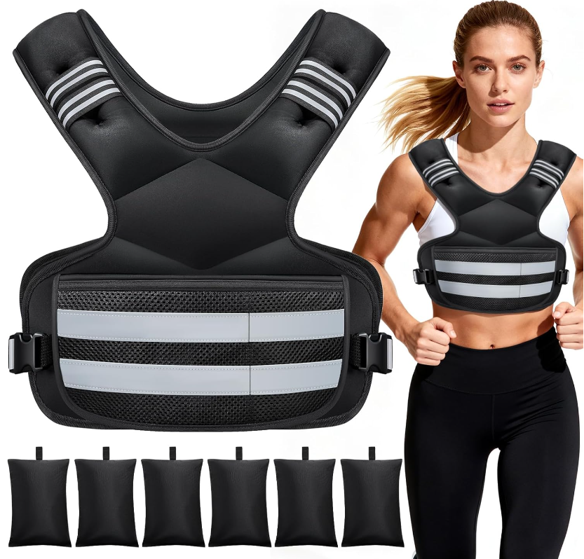 Adjustable Weighted Vest (4–20 lbs)