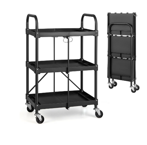 Collapsible Equipment Cart (3-Shelf)